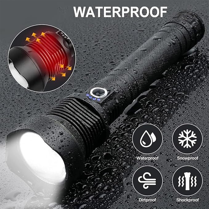 OMALIGHT Rechargeable LED Flashlight, 000 Lumens Super Bright Tactical - Image 4