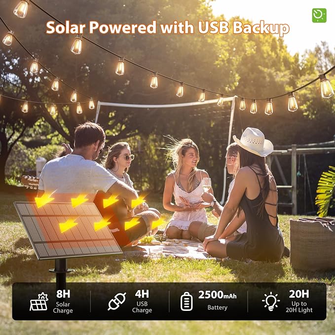 KYY 78FT Solar String Lights Outdoor - Image 6