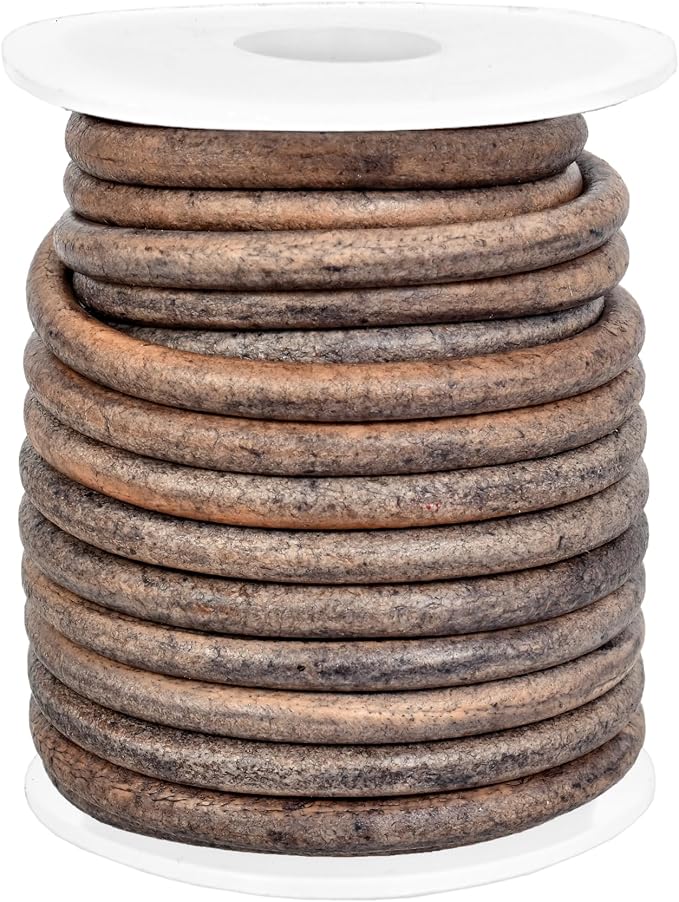 GENIQUE Real/Genuine Round Leather String Cord - Image 3