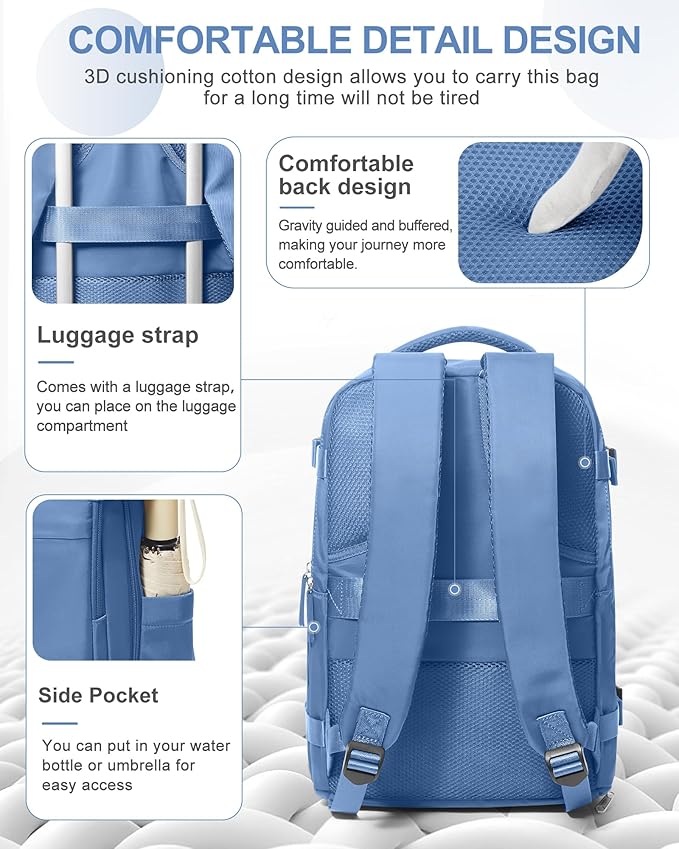 coowoz Travel Backpack for Women Man Carry On Backpack Mochila de Viaje - Image 3