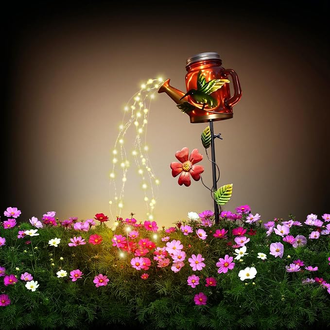SRNPMIU Solar Watering Can Light, Yard Outdoor Decor Lights, IP65 Waterproof by Unknown