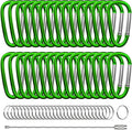 30PCS Aluminum Carabiner Clips by XIECHANEE