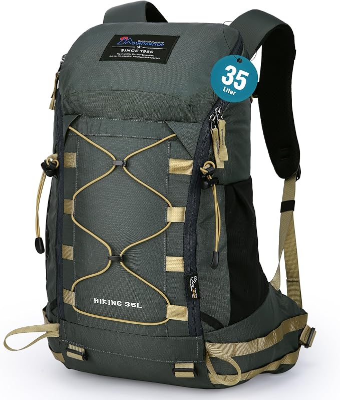 MOUNTAINTOP Hiking Backpack 35L Travel Backpack Lightweight Daypack by MOUNTAINTOP