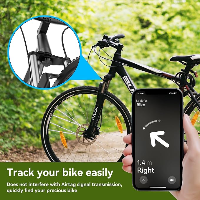 AirTag Bike Mount Hidden in Fork - Image 6