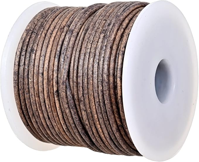 GENIQUE Real/Genuine Round Leather String Cord by GENIQUE