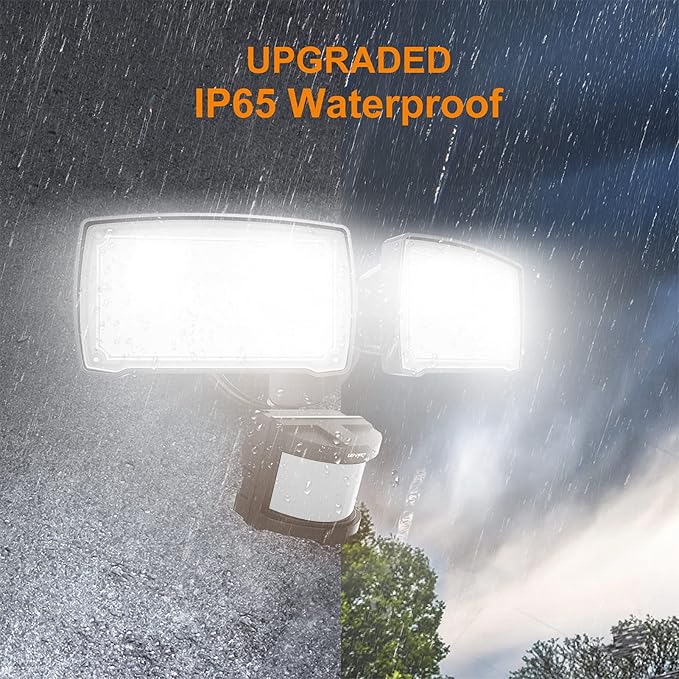 LEPOWER 30W LED Security Lights Motion Sensor Light Outdoor, 3200LM Motion - Image 6