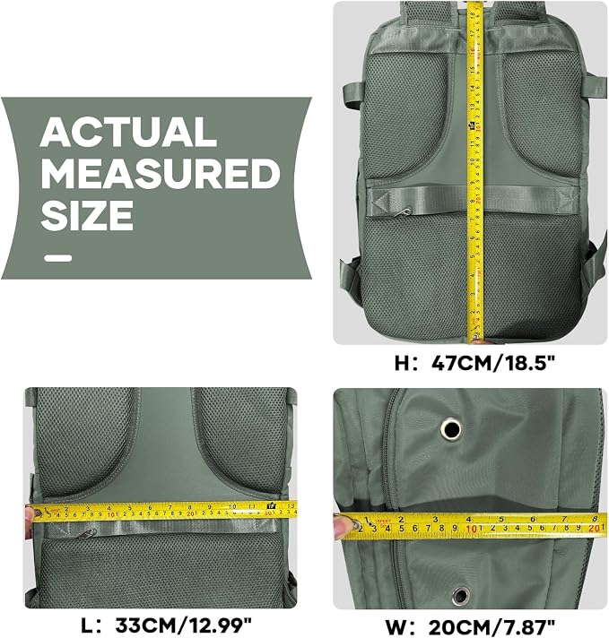 coowoz Large Travel Backpack For Women Men, Carry On Backpack Flight Approved - Image 8