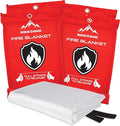 Fire Blanket 4 Pack 40”x40” by RescueGuard