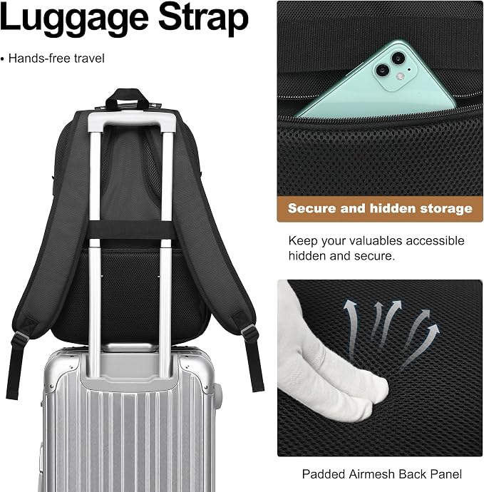 Boavan Laptop Backpack for men, 17.3 inch Laptop Bag - Image 4