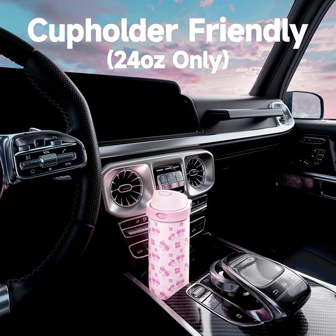 24 oz Insulated Water Bottle for Women: Meoky Stainless Steel Water Bottle - Image 6