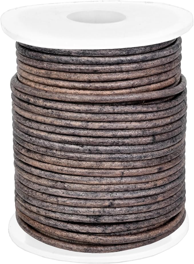 GENIQUE Real/Genuine Round Leather String Cord - Image 2