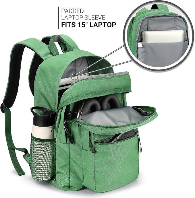 ZORFIN 26L Backpack for College, and Travel: Water Resistant Bookbag - Image 4