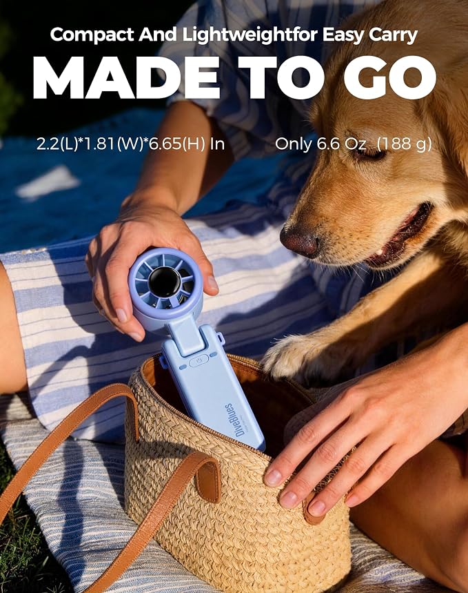 Diveblues Portable Handheld Turbo Fan, 5 Gear Wind, Battery Operated, 3 IN 1 - Image 5