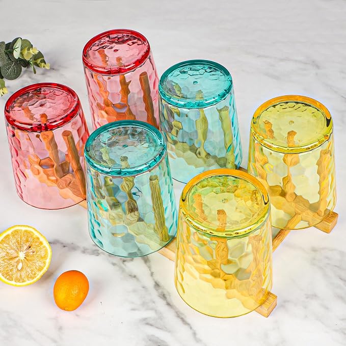 BPA-Free Plastic Tumblers 6 Pack | Reusable Dishwasher Safe | Stackable - Image 3
