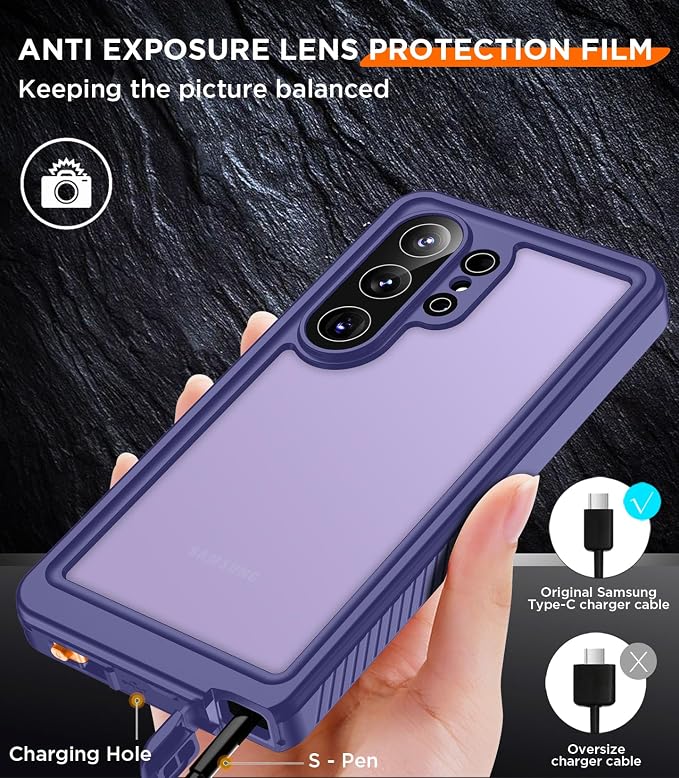 Temdan Designed for Samsung Galaxy S26 Ultra Case Waterproof, Built-in Lens & - Image 8