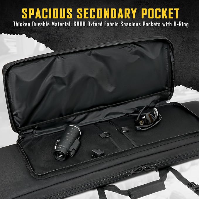 DULCE DOM 32/36/42/48/52 inch Double Rifle Case Soft Gun Bag - Image 5
