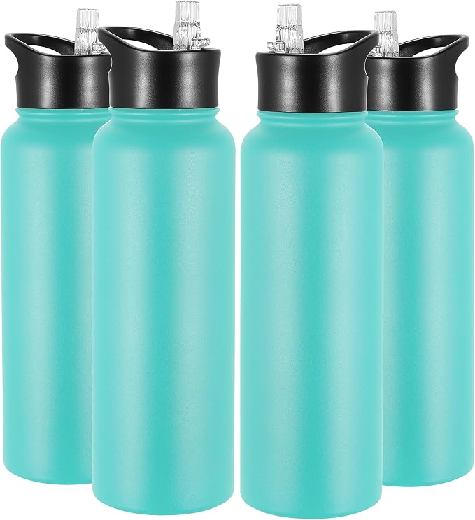 VEGOND 40 oz Insulated Water Bottle Bulk Stainless Steel Metal Water Bottles by VEGOND