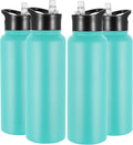 VEGOND 40 oz Insulated Water Bottle Bulk Stainless Steel Metal Water Bottles by VEGOND