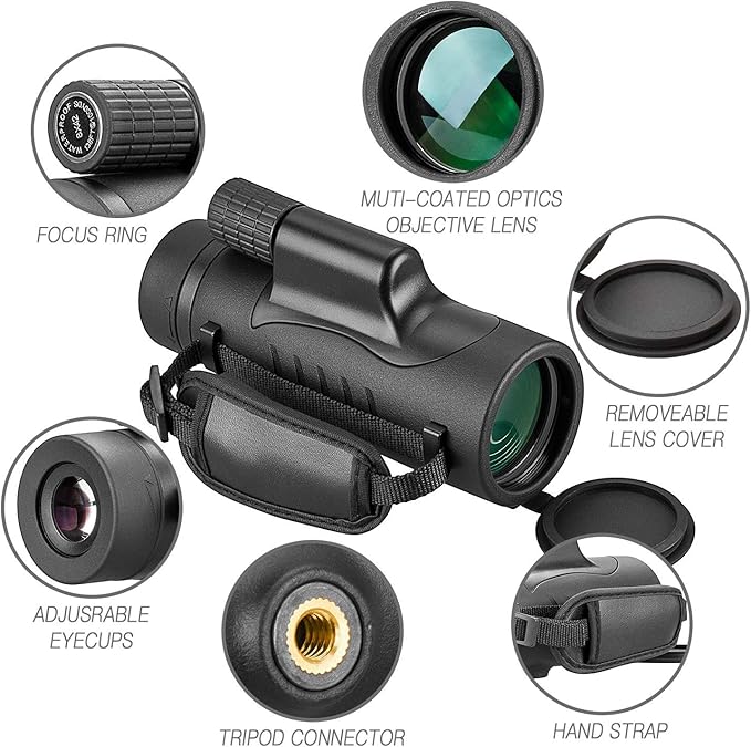 Monocular Telescope High Power 8x42 Monoculars Scope Compact Waterproof - Image 2