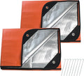 2 Pack Upgrade Survival Blanket – Insulated Thermal Reflective Tarp by LeadCon