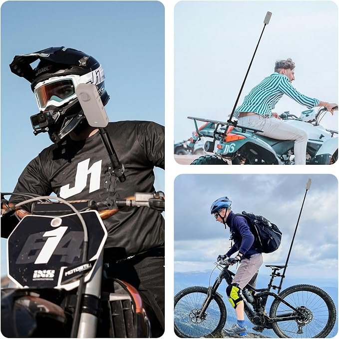 NEEWER Basics Motorcycle Bike Mount Accessories Kit, Invisible Selfie Stick - Image 7