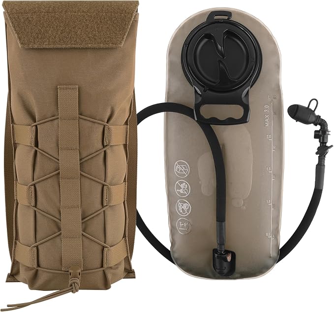 PETAC GEAR 1.5L / 3L Tactical Hydration Pack，Molle Carrier Pouch by PetacGear