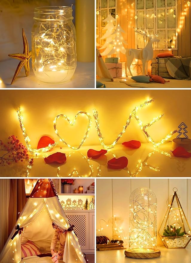 Brightown 24 Pack Fairy Lights Battery Operated - 7Ft 20 Led Mini String Lights - Image 4