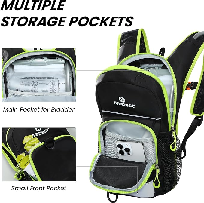 Nepest Kids Hydration Backpack, Mini Water Backpack - Image 2