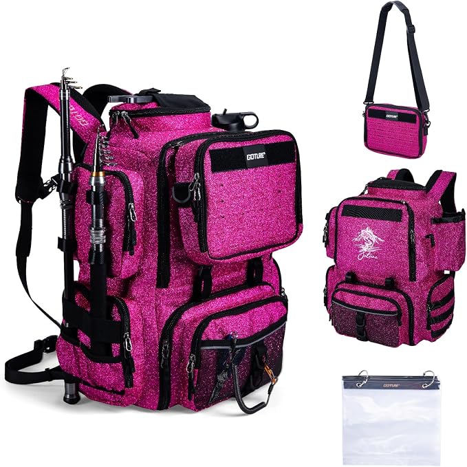 Goture Fishing Backpack, 900D Water-Resistant Tackle Backpack by Goture
