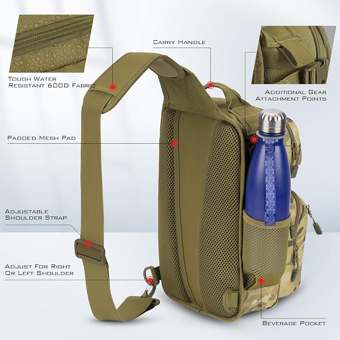 KastKing BlowBak Tactical Sling Tackle Bag-Lightweight Fishing Backpack Storge - Image 7