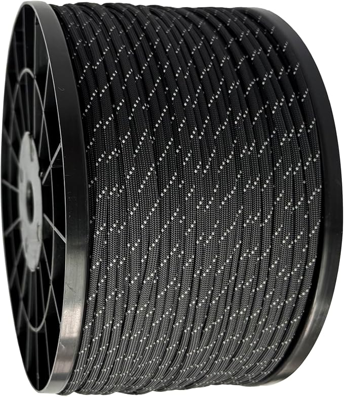 Reflective Paracord 550 lb, 7 Strand Paracord Rope 1000ft 4mm, Nylon Parachute - Image 2