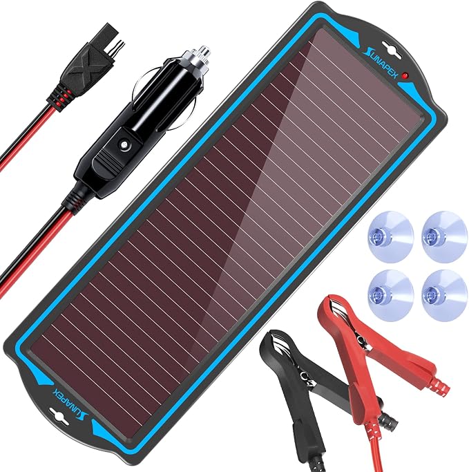 SUNAPEX 12V Solar Battery Charge: Waterproof Portable Solar Panel Kit by SUNAPEX-PASSINGTHEJOY