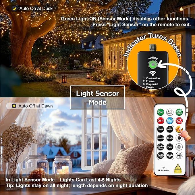 HXWEIYE Rechargeable Fairy Lights - Image 4