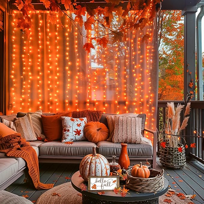 JMEXSUSS 300LED Orange Halloween Lights - Image 3