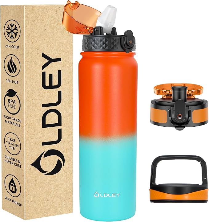 Oldley Insulated Water Bottle 32oz Water Bottles by OLDLEY