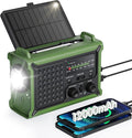 Emergency Weather Radio with Large Solar Panel, Efficient Hand Crank & Real by Roxicosly