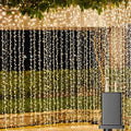 Solhice LED Curtain Lights Outdoor 30ft x10ft, 720 LED Plug in Hanging String by Solhice