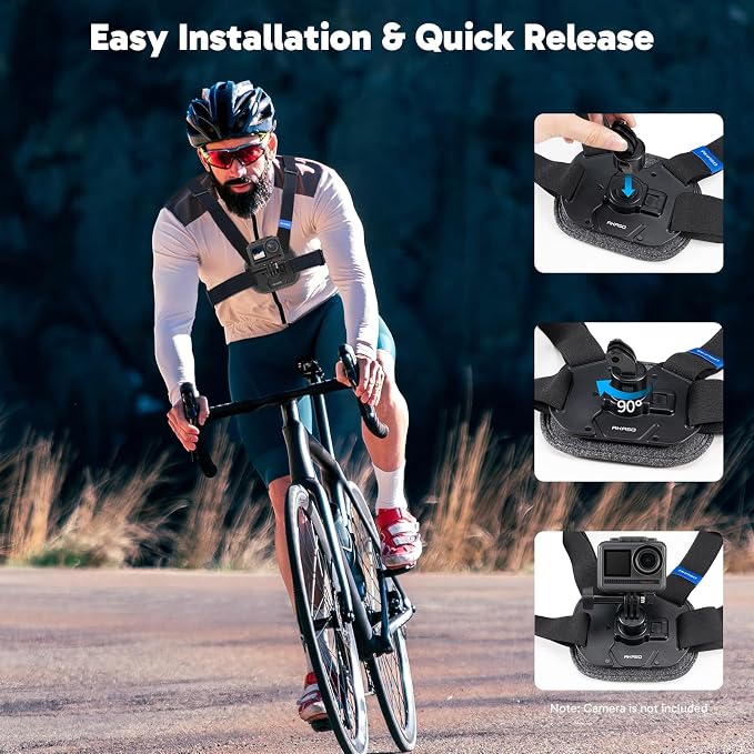 AKASO Quick Release Adjustable Chest Mount Harness Strap - Image 3