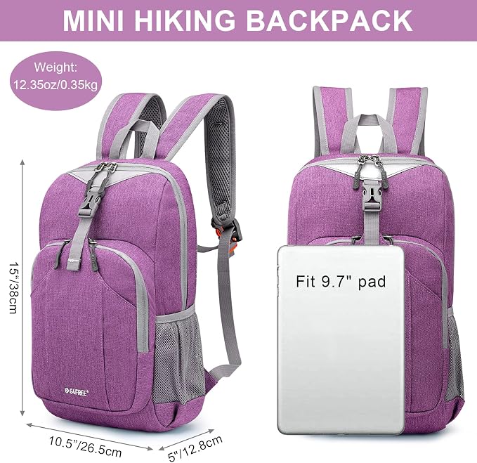 G4Free Mini 10L Hiking Daypack Small Hiking Backpack Cycling Compact Shoulder - Image 2
