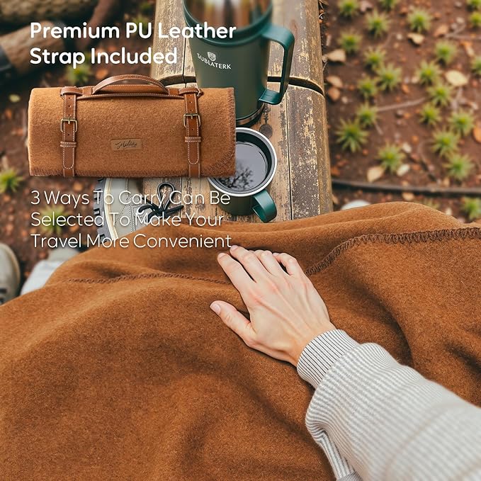 Molithe 100% Wool Blanket, Military Wool Blanket, Sporting Events, Survival Kits - Image 4