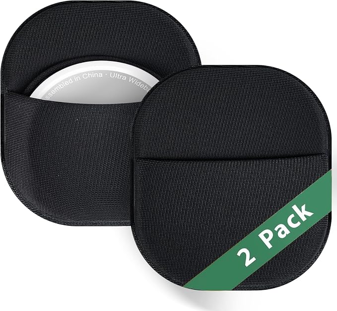 2 Pack Adhesive Holder for AirTag 2nd & 1st Generation, Stretchy Spandex Fabric by Unknown