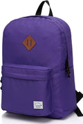 VASCHY Lightweight Backpack for School, Classic Basic Water Resistant Casual by Vaschy