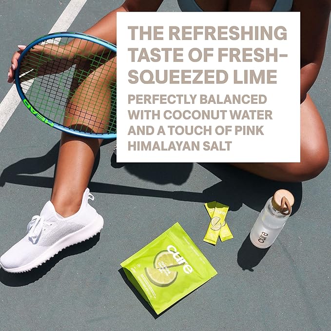 Cure Hydration | Plant-Based Electrolyte Drink Mix | No Added Sugar | FSA-HSA | - Image 5
