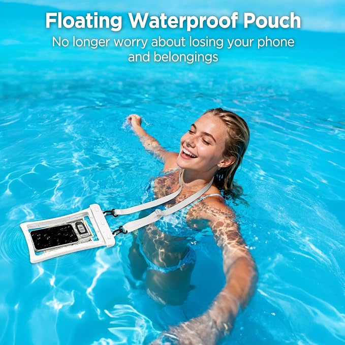 CACOE [Floatable Floating Universal IPX8 Waterproof Phone case 2 Pack-Up to - Image 2