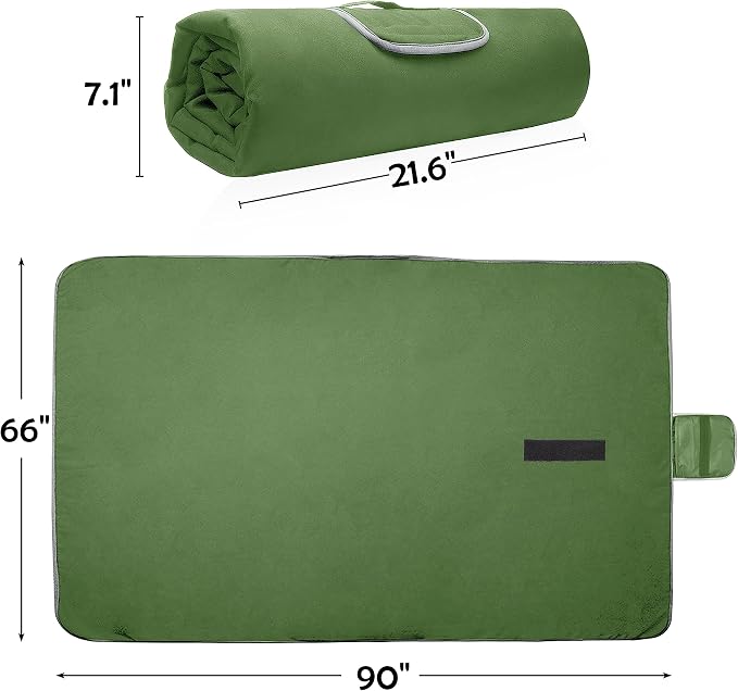 Tirrinia Large Waterproof Outdoor Blanket, Soft Warm Windproof Stadium Blanket - Image 7