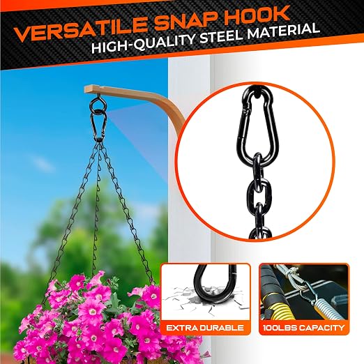 PAMAZY 12Pcs 2In Spring Snap Hooks, Utility Hook Clip, Heavy Duty Rope Connector - Image 6