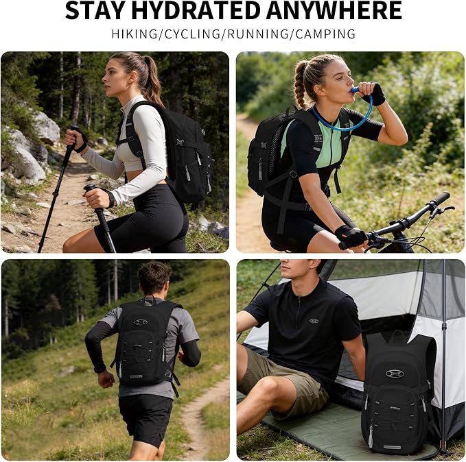 KABAQOO Hydration Backpack, 18L Multipurpose Hiking Backpack - Image 6