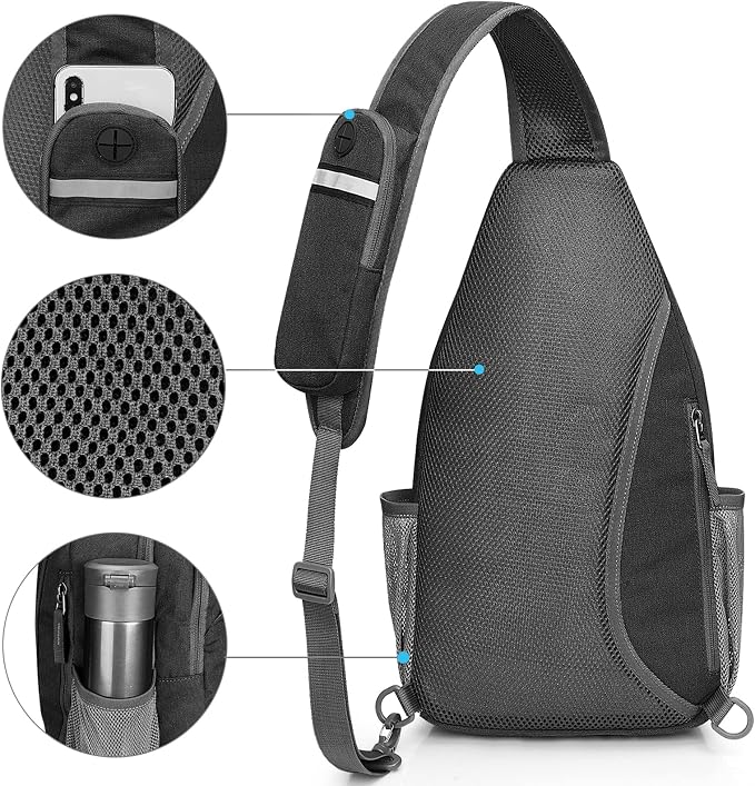 G4Free Sling Bag RFID Blocking Sling Backpack Crossbody Chest Bag Daypack - Image 7