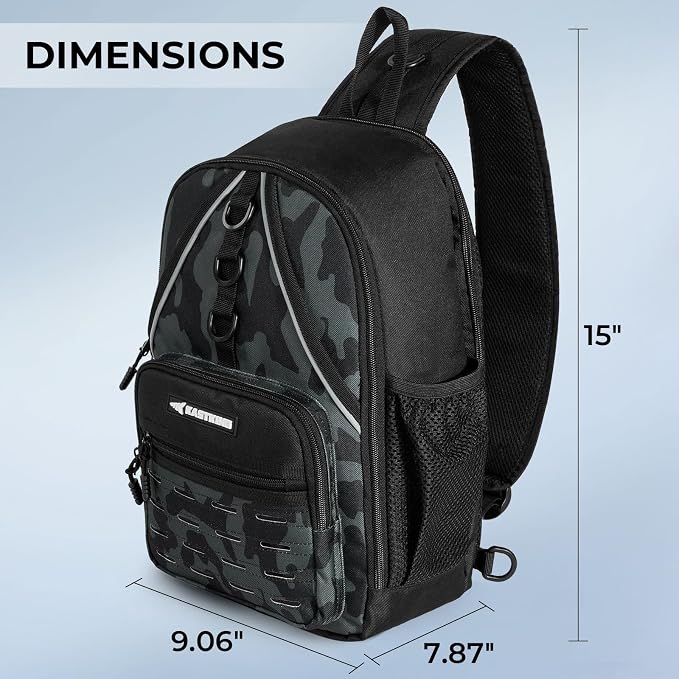KastKing Karryall Sling Tackle Bag–Fishing Sling Pack, Fishing Backpack - Image 7