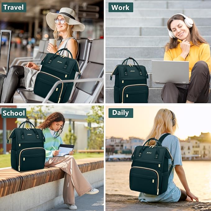 Focdod Laptop Backpack for Women Work Bags - Image 6